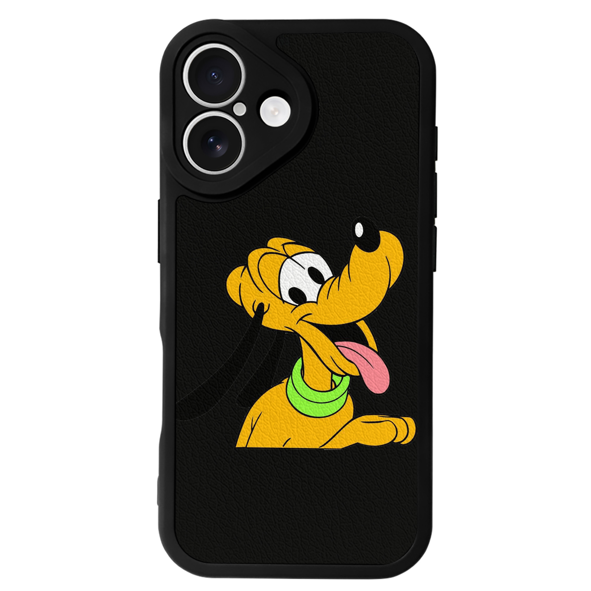（画像用） ミッキーマウス Mickey Mouse 【iPhone 16シリーズ対応】シリコンスマホケース（レザー調） 材質：シリコン